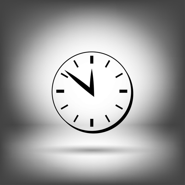 Pictograph of  clock icon - Vector, Imagen