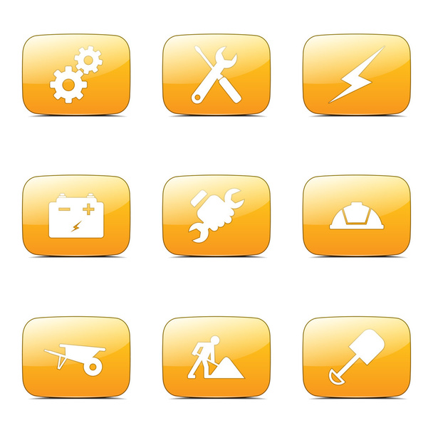 Construction Tools Icon Set - Vecteur, image