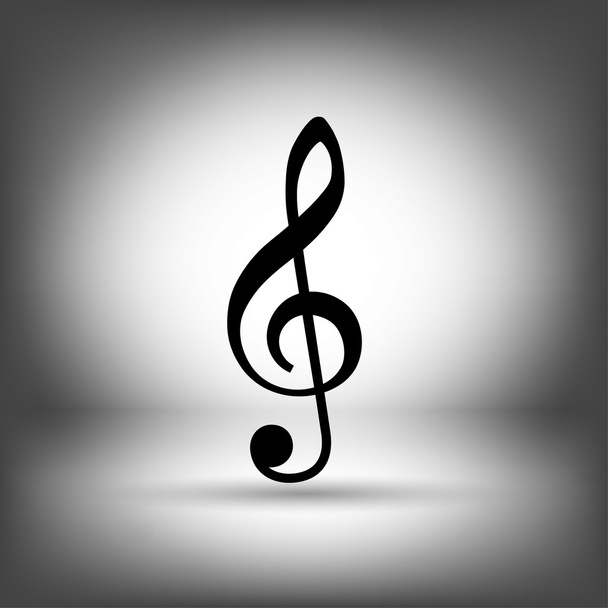 Pictograph of music key - Vektor, obrázek
