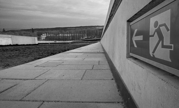 Exit sign Moesgaard museum  - Photo, Image