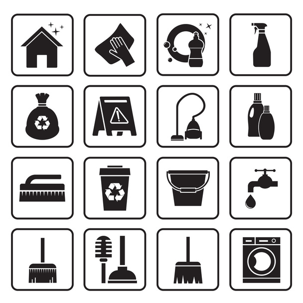 Icona di pulizia - Vettoriali, immagini