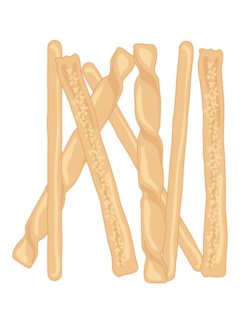 bread sticks - Vector, Image