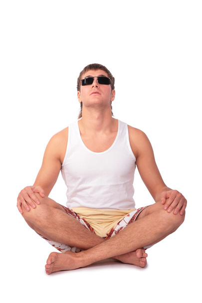 Young yoga man - Foto, Bild