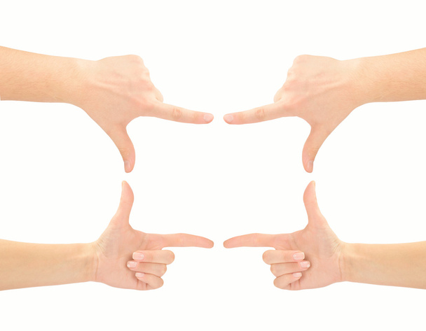 Hands in the shape of frame - Photo, Image