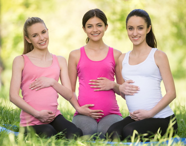 Pregnant fitness - Foto, Imagem