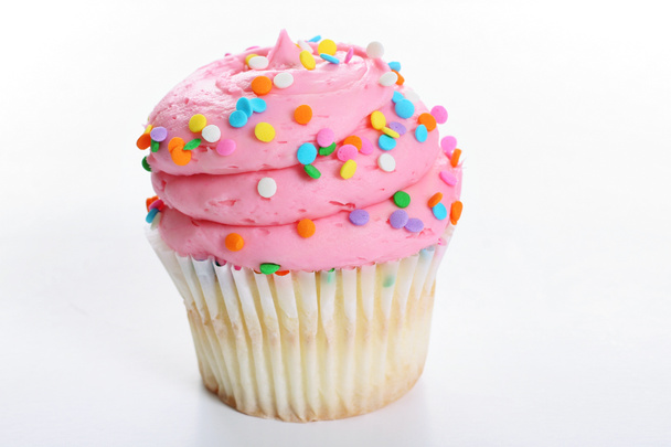 Gourmet pink cupcake - 写真・画像