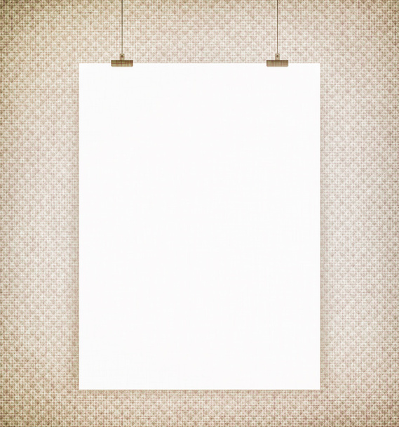 bílý plakát na zeď - Fotografie, Obrázek