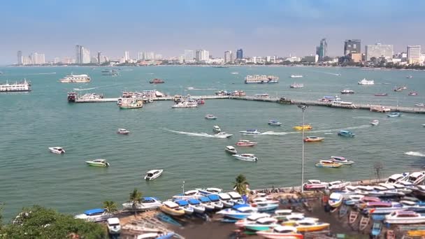 Pattya πόλη παραλία του Τσόνμπουρι, Ταϊλάνδη - Πλάνα, βίντεο