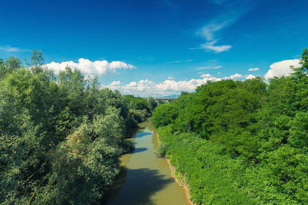 River and countryside  in Tuscany - Photo, Image