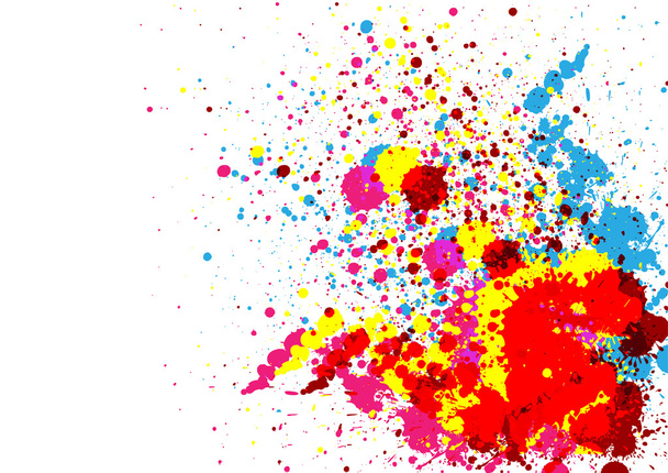 Abstract  paint color and splatter color background  - Vector, Image