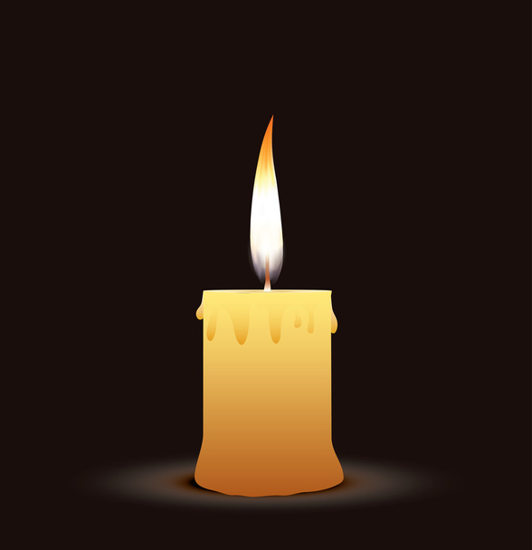old candle - Vector, Image