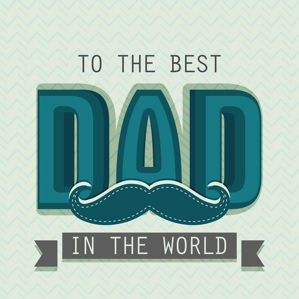 Poster, banner or flyer for Happy Father's Day. - Vector, imagen
