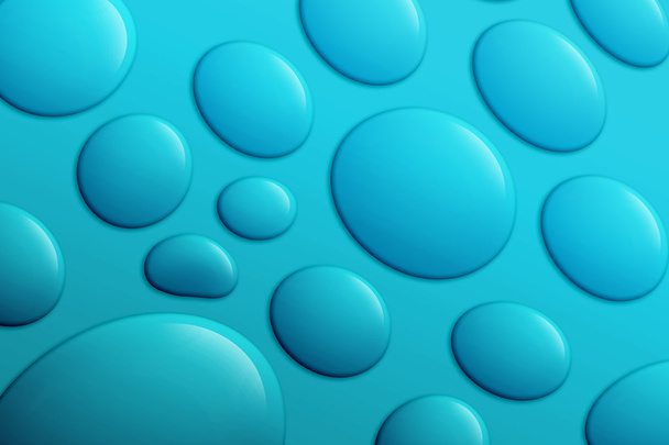 Drop water on blue background - Foto, afbeelding