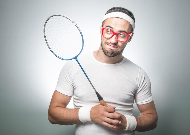 Funny tennis player - Foto, immagini