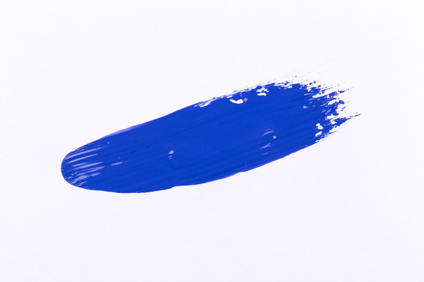 golpe azul da escova de tinta
 - Foto, Imagem