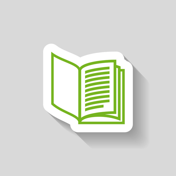 Pictograph of book icon - ベクター画像