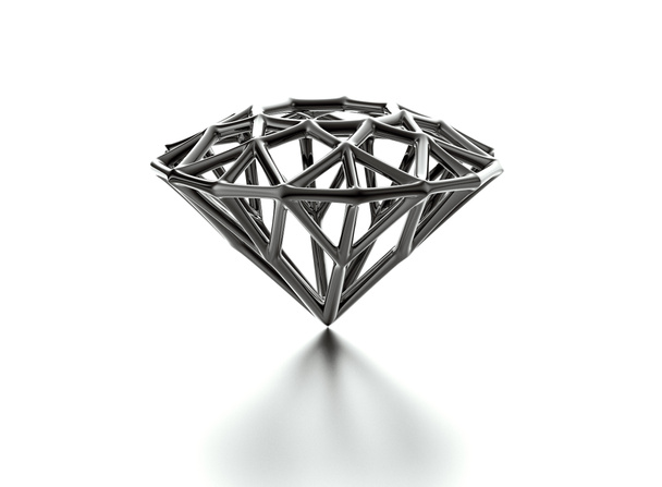 Diamante de contorno poli baixo
 - Foto, Imagem