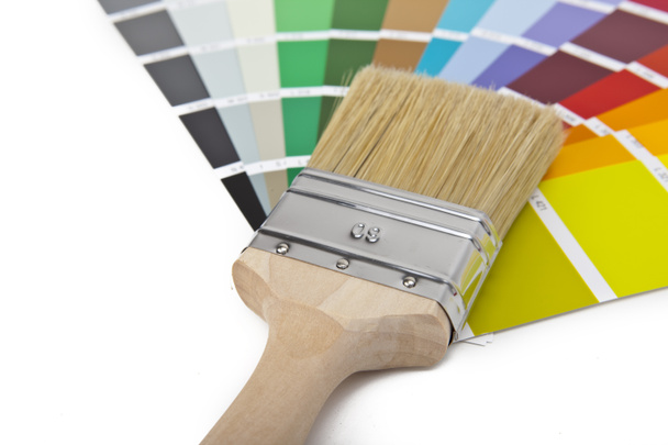Farbe farbf=cher pinsel farbtopf renovieren heimwerker baumarkt
 - Foto, Imagem