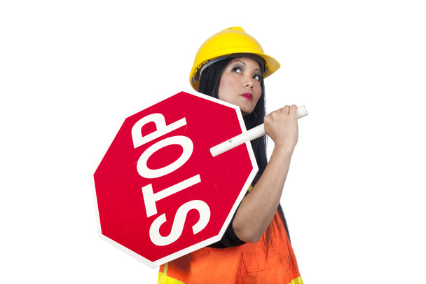 Sexy Asian construction worker - Foto, Bild