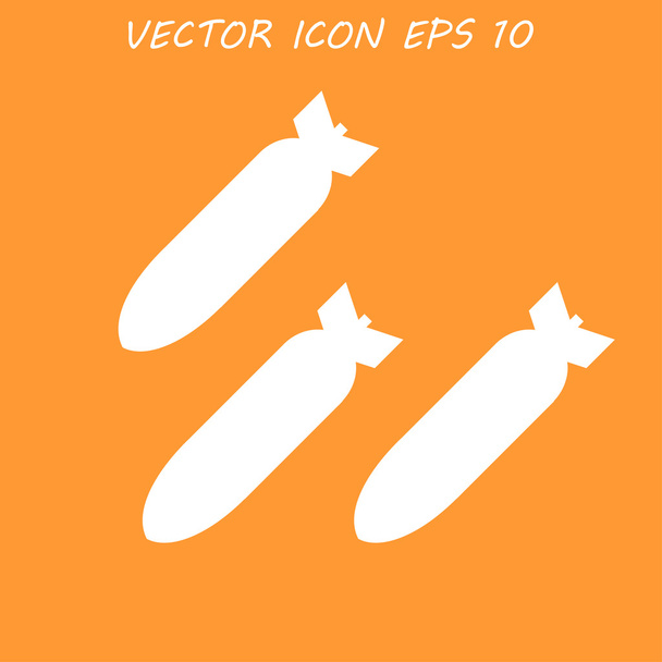Ikona vektoru bomby - Vektor, obrázek