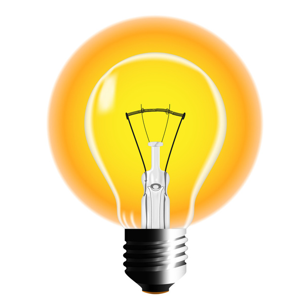 Lámpara incandescente
 - Vector, imagen