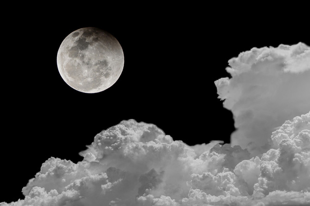 Backgrounds night sky of the full moon. - Photo, Image