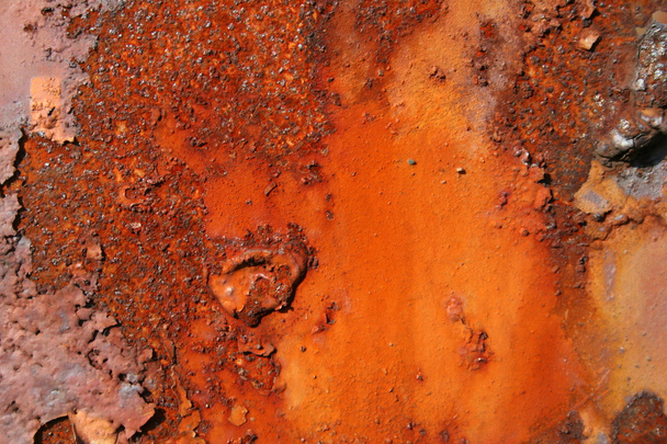 grunge chip barva rezavé texturované kovové pozadí - Fotografie, Obrázek