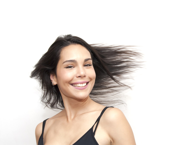 όμορφη γυναίκα Κουνώντας τα μαλλιά  - Φωτογραφία, εικόνα