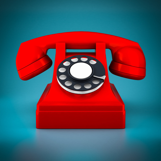 schönes rotes Telefon - Foto, Bild