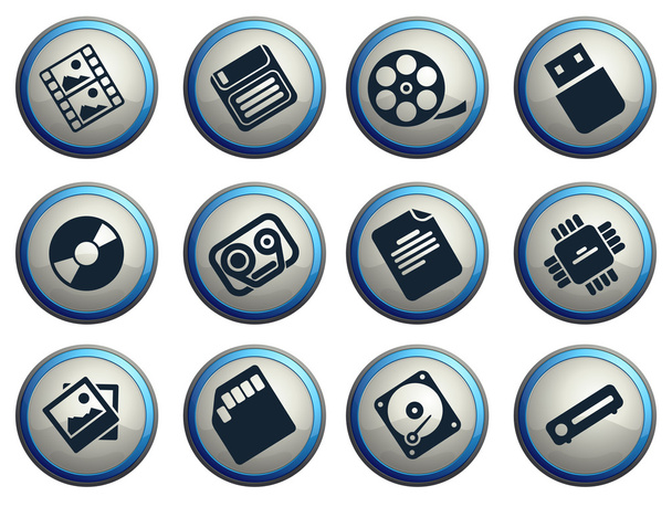 icônes de supports d'information
 - Vecteur, image