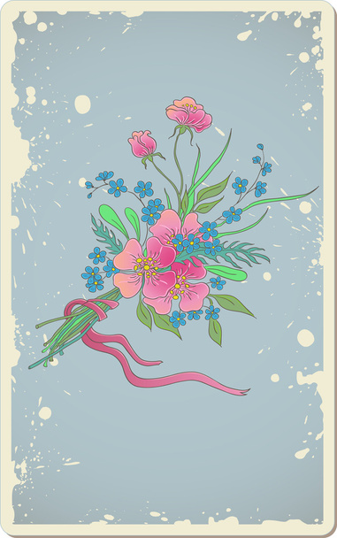 Vintage floral background - Vektori, kuva