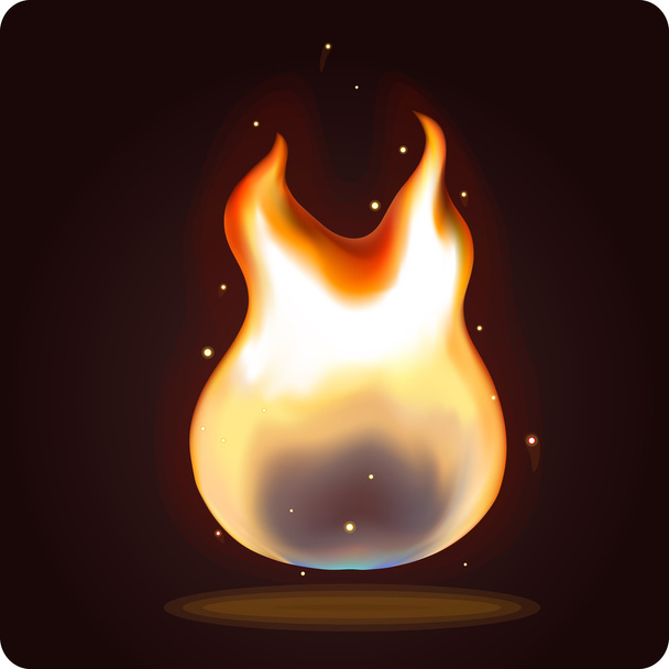 Icono de fuego juego
 - Vector, Imagen