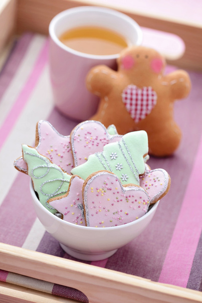 Tea with gingerbreads - Foto, afbeelding