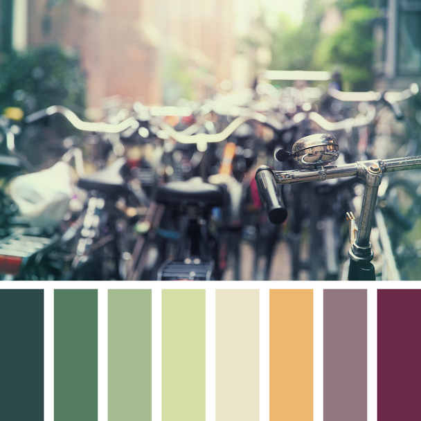 Paleta rowery Amsterdam - Zdjęcie, obraz