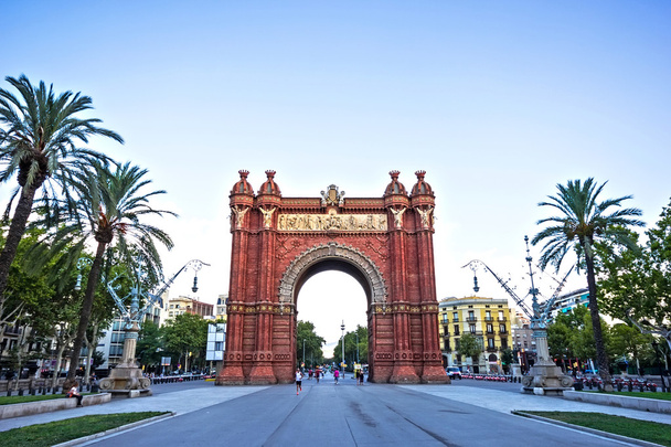 Triumph arch, arc de triomf Barcelona, İspanya  - Fotoğraf, Görsel