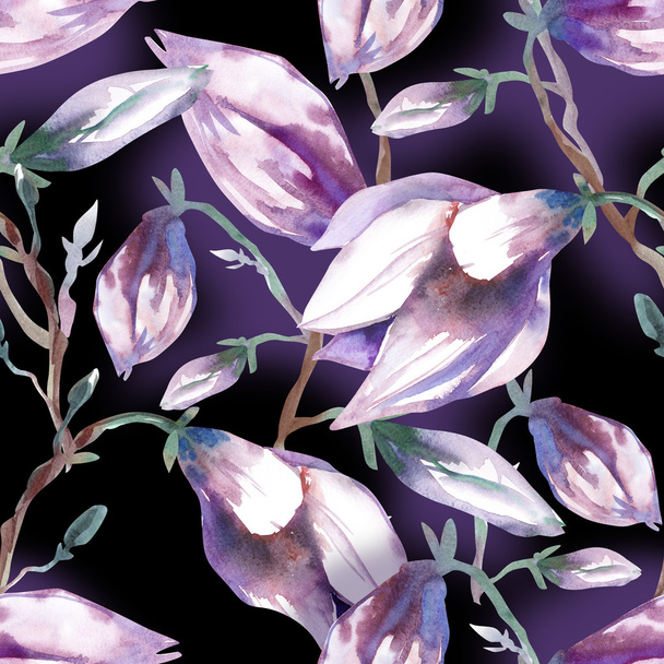 Magnolia Seamless Pattern - Φωτογραφία, εικόνα