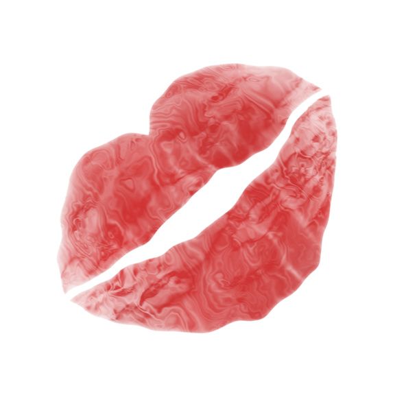 Lipstick kiss generované textura - Fotografie, Obrázek