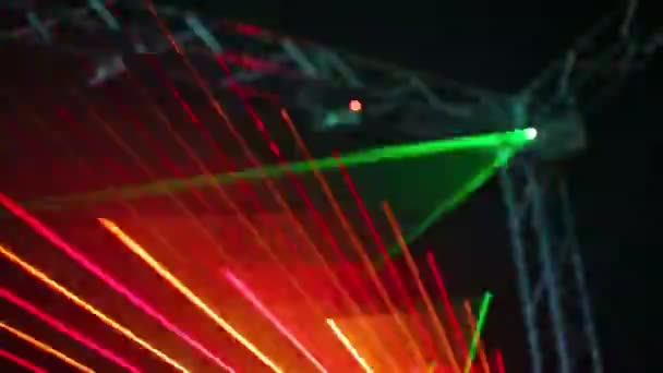 Blinkende Farbstroboskope - Filmmaterial, Video