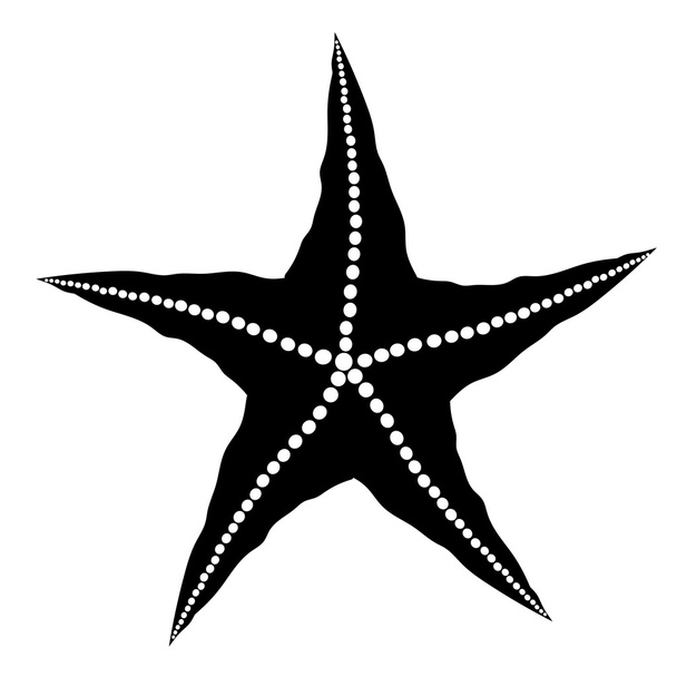 Silueta de estrellas de mar
 - Vector, imagen