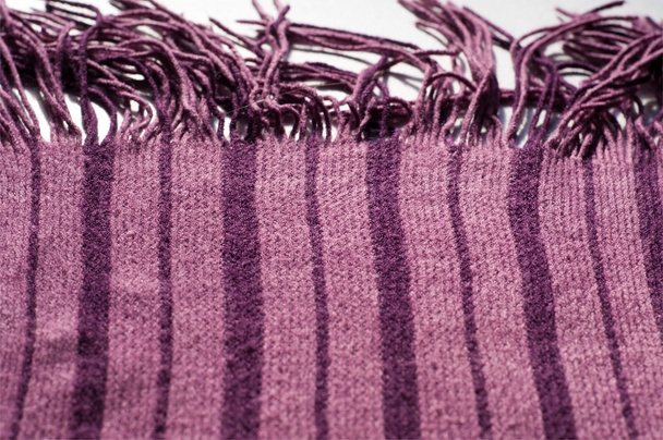 Wol stof textuur gestreepte sjaal - Foto, afbeelding