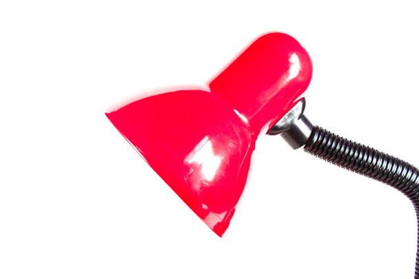 Vintage rode bureaulamp - Foto, afbeelding