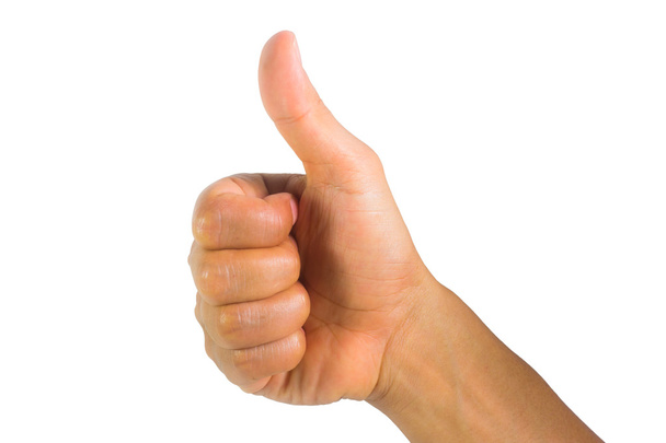 The hand shows thumbs up - Photo, Image