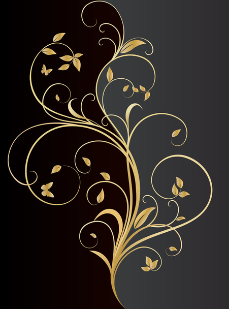 Floral background vector - Vector, Imagen