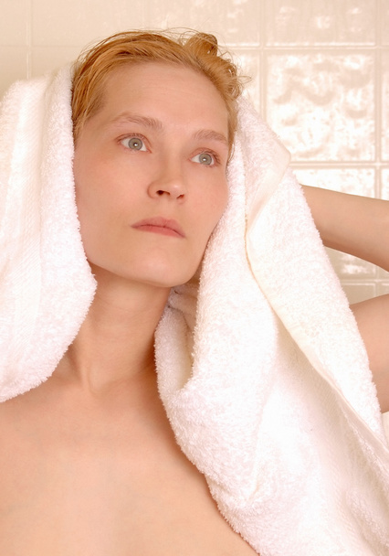After Shower Toweling - Valokuva, kuva