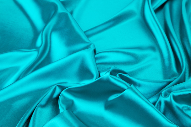 Blue silk cloth texture - Foto, Imagen