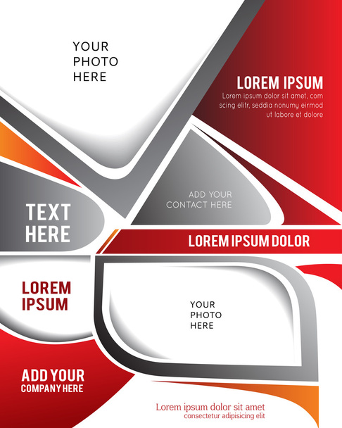 Professional business design layout template - Vector, Image