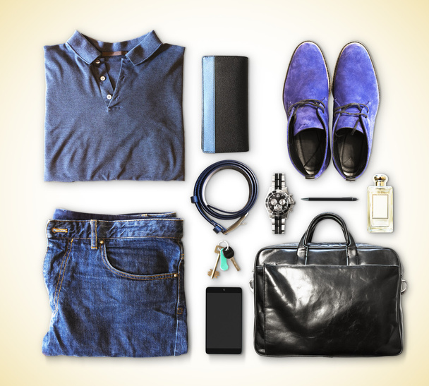 set of men's clothing and accessories - Foto, Bild