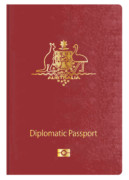 passaporte diplomático australiano
 - Vetor, Imagem