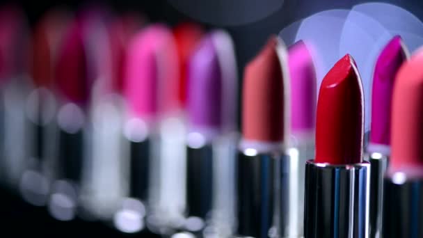 Fashion Colorful Lipsticks - Záběry, video