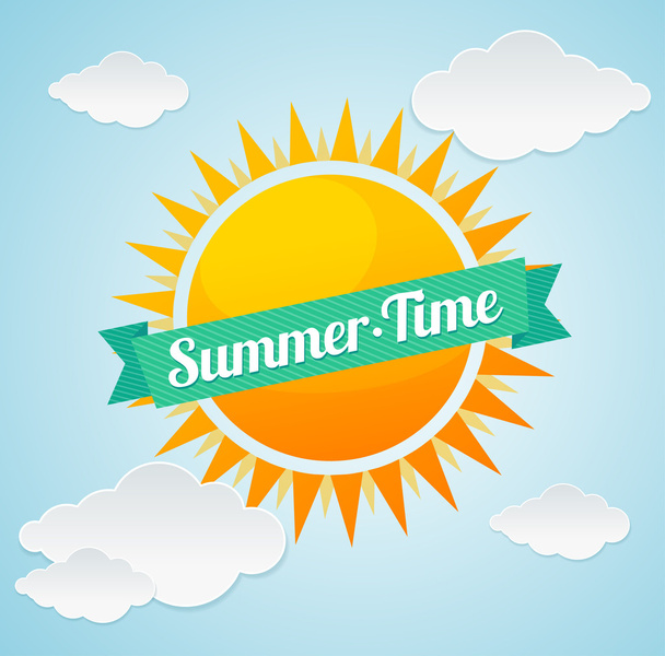 Vector summer time card - Vector, Image